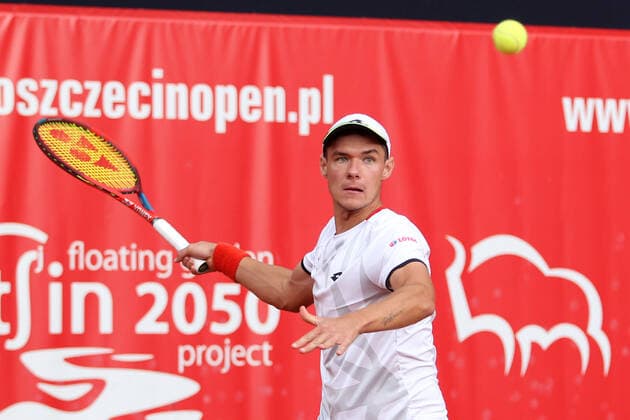 SZCZECIN, 19.09.2021 FINAL TURNIEJU TENISA ZIEMNEGO ATP, Tennis Herren CHALLENGER FINAL PEKAO SZCZECIN OPEN 2021 NZ KAMIL MAJCHRZAK FOT. KRZYSZTOF CICHOMSKI NEWSPIX.PL --- Newspix.pl  210919KCI021