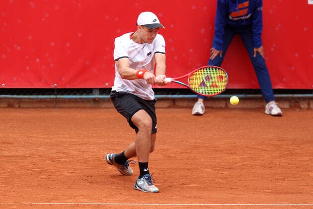 SZCZECIN, 19.09.2021 FINAL TURNIEJU TENISA ZIEMNEGO ATP, Tennis Herren CHALLENGER FINAL PEKAO SZCZECIN OPEN 2021 NZ KAMIL MAJCHRZAK FOT. KRZYSZTOF CICHOMSKI NEWSPIX.PL --- Newspix.pl  210919KCI025