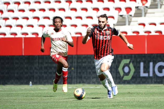 Amine Gouiri (OGC Nice) FOOTBALL : OGC Nice vs As Monaco - Ligue 1 Uber Eats - Nice - 19 09 2021 NorbertScanella PanoramiC 