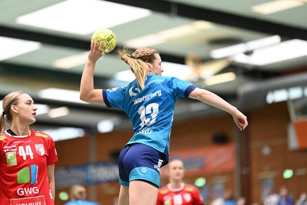 Handball I Women I Season 2021 2022 I 1 HBF I 3 Matchday I Buxtehuder SV SV Union Halle Neustadt I 19 09 2021 Throw Mailee Winterberg 13, Buxtehuder Sportverein Copyright: xBEAUTIFULxSPORTS Schlikisx