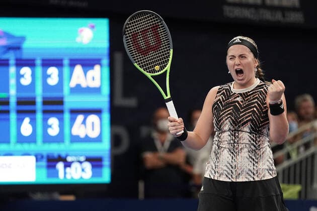Tennis, WTA Tournament in Luxembourg, Jelena Ostapenko - Clara Tauson
