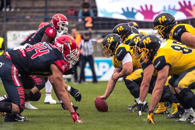 GFL German Football League I sharkwater GFL Play Off Quarterfinals Potsdam Royals vs Munich Cowboys 19 09 2021 GFL German Football League Potsdam Royals Munich Cowboys , 19 09 2021 Copyright: xBEAUTIFULxSPORTS NicolxMarschallx
