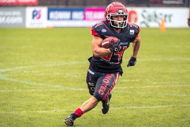 GFL German Football League I sharkwater GFL Play Off Quarterfinals Potsdam Royals vs Munich Cowboys 19 09 2021 GFL German Football League Potsdam Royals Munich Cowboys , 19 09 2021 Copyright: xBEAUTIFULxSPORTS NicolxMarschallx