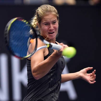 Anastasia Zakharova (RUS) in action during the match against Sara Sorribes Tormo during the J&T Banka Ostrava Open 2021 women s WTA, Tennis Damen indoor tennis tournament in Ostrava, Czech Republic, on Monday, September 20, 2021. (CTKxPhoto JaroslavxOzana) CTKPhotoP2021092004867  JAO 06