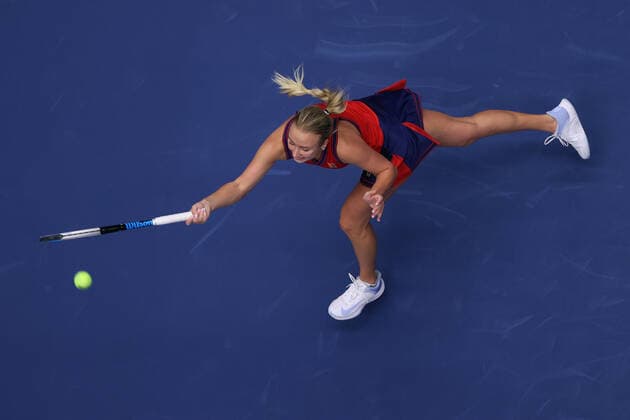 ANASTASIA POTAPOVA (RUS) in action during the WTA, Tennis Damen J&T Banka Ostrava Open 2021 women’s tennis tournament in Ostrava, Czech Republic, September 20, 2021. (CTKxPhoto PavelxLebeda) CTKPhotoF202109201780601 