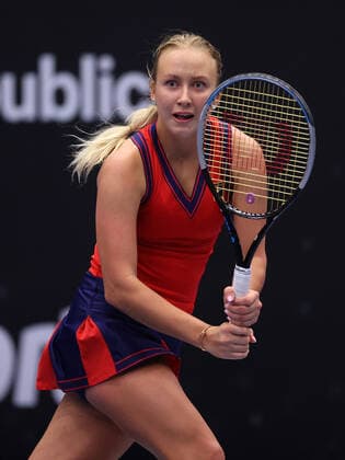 ANASTASIA POTAPOVA (RUS) in action during the WTA, Tennis Damen J&T Banka Ostrava Open 2021 women’s tennis tournament in Ostrava, Czech Republic, September 20, 2021. (CTKxPhoto PavelxLebeda) CTKPhotoF202109201781501 