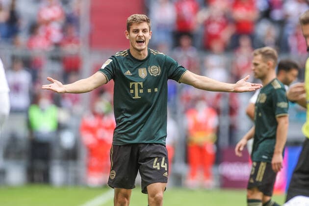 18 09 2021, Football, 2021 2022 season, 1 Bundesliga, 5 matchday, FC Bayern Munich VfL Bochum, Josip Stanisic FC Bayern Munich photo Tim Rehbein RHR FOTO Munich Allianz Arena Bayern Germany xRHR FOTO TRx