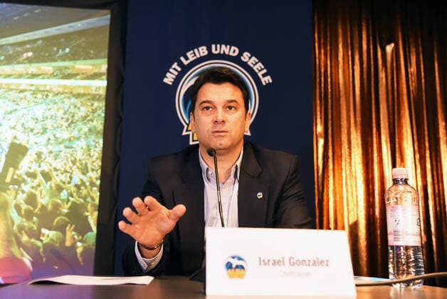 Basketball, men, 2021 2022 season, Alba Berlin, season opening press conference, coach Israel Gonzalez Alba Berlin , 21 09 2021, Copyright: xSebastianxRäppold MatthiasxKochx