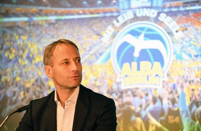Basketball, men, season 2021 2022, Alba Berlin, season opening press conference, President Supervisory Board Dr Axel Schweitzer Alba Berlin , 21 09 2021, Copyright: xSebastianxRäppold MatthiasxKochx