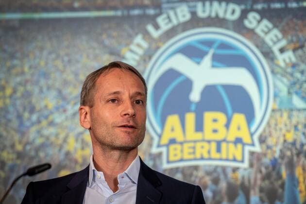 Basketball Berlin 21 09 2021 Season 2021 2022 Alba Berlin Season Press Conference Axel Schweitzer Chairman of the Supervisory Board