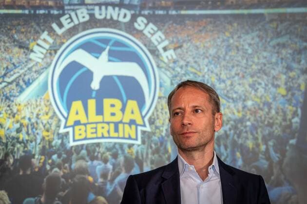 Basketball Berlin 21 09 2021 Season 2021 2022 Alba Berlin Season Press Conference Axel Schweitzer Chairman of the Supervisory Board
