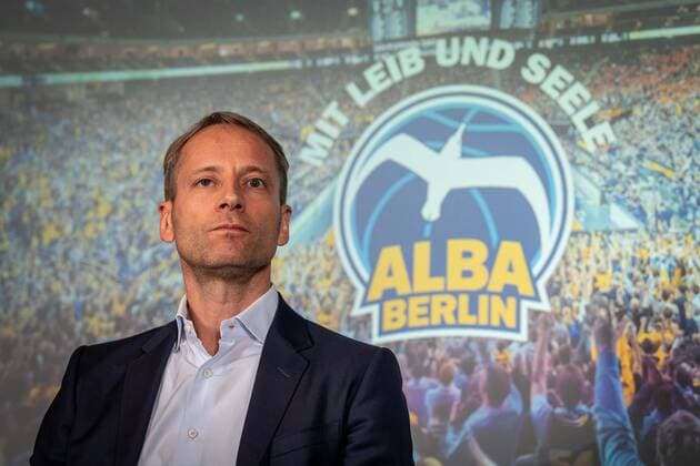 Basketball Berlin 21 09 2021 Season 2021 2022 Alba Berlin Season Press Conference Axel Schweitzer Chairman of the Supervisory Board