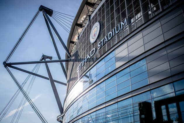 Impression of the stadium Football UEFA Champions League, Matchday 1 Manchester City RB Leipzig 6 3 15 September 2021, Manchester United Kingdom , Etihad Stadium Manchester City RB Leipzig 6 3