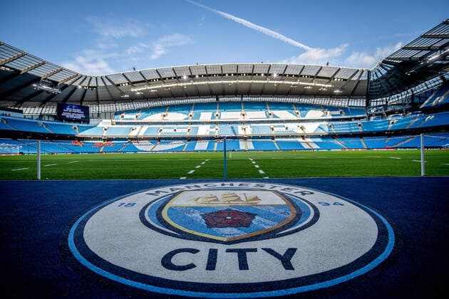 Impression of the stadium Football UEFA Champions League, Matchday 1 Manchester City RB Leipzig 6 3 15 September 2021, Manchester United Kingdom , Etihad Stadium Manchester City RB Leipzig 6 3