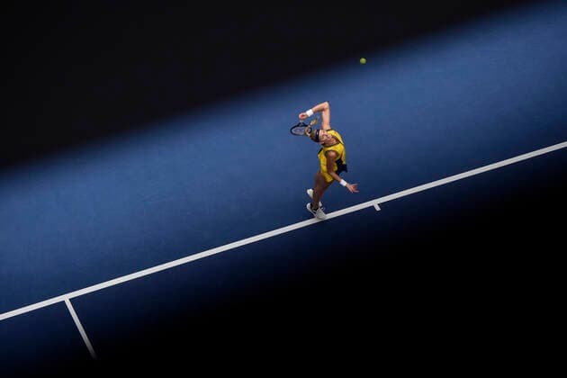 Petra Kvitova (CZE) in action during the match against Anastasia Potapova during the J&T Banka Ostrava Open 2021 women s WTA, Tennis Damen indoor tennis tournament in Ostrava, Czech Republic, on Wednesday, September 22, 2021. (CTKxPhoto JaroslavxOzana) CTKPhotoP2021092207380  JAO 21
