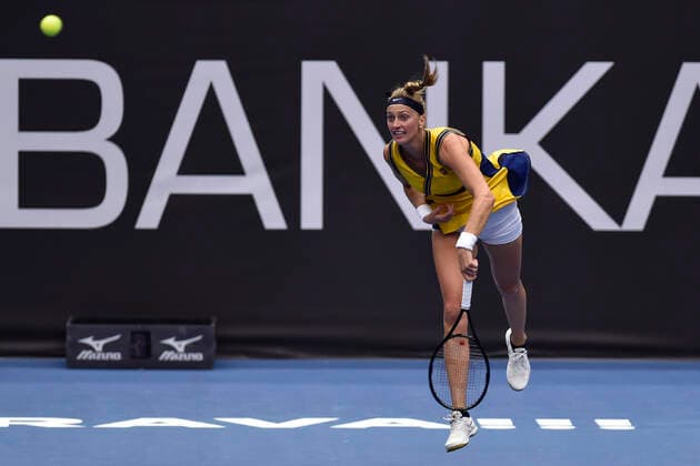 Petra Kvitova (CZE) in action during the match against Anastasia Potapova during the J&T Banka Ostrava Open 2021 women s WTA, Tennis Damen indoor tennis tournament in Ostrava, Czech Republic, on Wednesday, September 22, 2021. (CTKxPhoto JaroslavxOzana) CTKPhotoP2021092208721  JAO 42