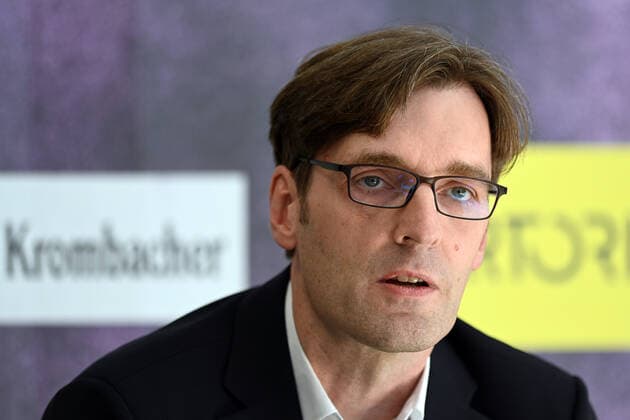 BG Göttingen Pk to open season 23 09 2021, Basketball Bundesliga, 2021 2022 season, preparation, BG Göttingen Pk to open season Göttingens general manager Frank Meinertshagen Göttingen Lower Saxony Germany