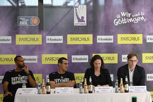 Basketball, BBL, BG Göttingen Press conference at season opener
