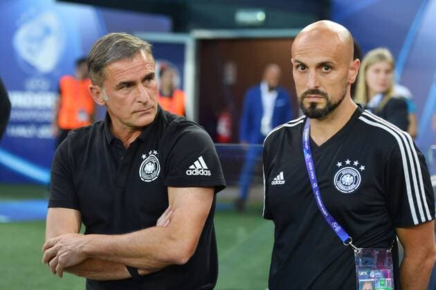 Antonio Di salvo will succeed U 21 coach Stefan Kuntz archive photo Stefan KUNTZ,coach GER with co coach Antonio DI SALVO re Germany GER Daenemark DEN 3 1, on 17 06 2019 Stadio Friuli Udine Football U 21, UEFA Under21 European Championship in Italy SanMarino from 16 30 06 2019 Â