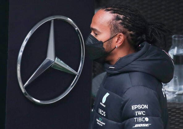 SOCHI, RUSSIA - SEPTEMBER 23, 2021: Mercedes driver Lewis Hamilton is seen ahead of the 2021 Formula One Russian Grand Prix to be held in Sochi on September 24-26, 2021, at the Sochi Autodrom racing circuit. Sergei Fadeichev TASS  TS111927