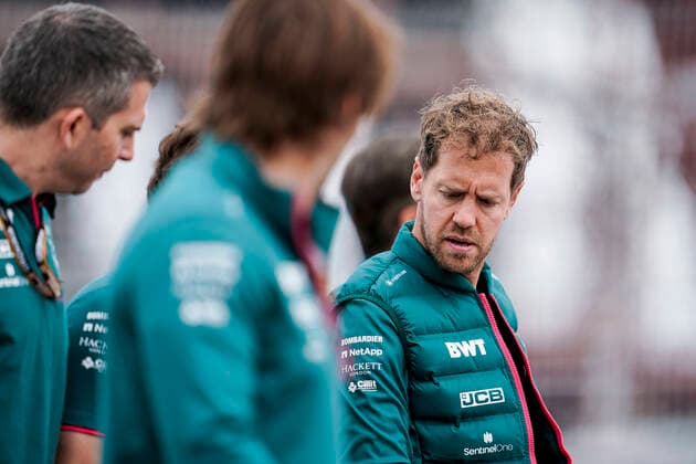 September 23, 2021, Sochi, Russia: SEBASTIAN VETTEL of Germany and Aston Martin F1 Team is seen during preparations of the 2021 FIA Formula 1 Russian Grand Prix at Sochi Autodrom in Sochi, Russia. Sochi Russia - ZUMAg147 20210923_zap_g147_019 Copyright: xJamesxGasperottix