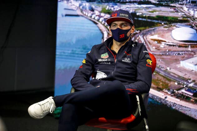 VERSTAPPEN Max (ned), Red Bull Racing Honda RB16B, portrait during the Formula 1 VTB Russian Grand Prix 2021, 15th round of the 2021 FIA Formula One World Championship, WM, Weltmeisterschaft from September 24 to 26, 2021 on the Sochi Autodrom, in Sochi, Russia FORMULE 1 : Grand prix de Russie - Sotchi - 23 09 2021 DPPI Panoramic  _B2_3180