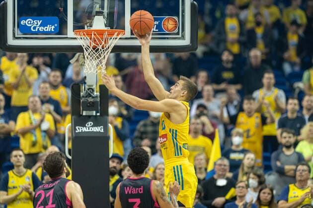 Basketball Berlin 23 09 2021 Season 2021 2022 1 Bundesliga easyCredit BBL Alba Berlin Telekom Baskets Bonn Tim Schneider Alba Berlin, No 10