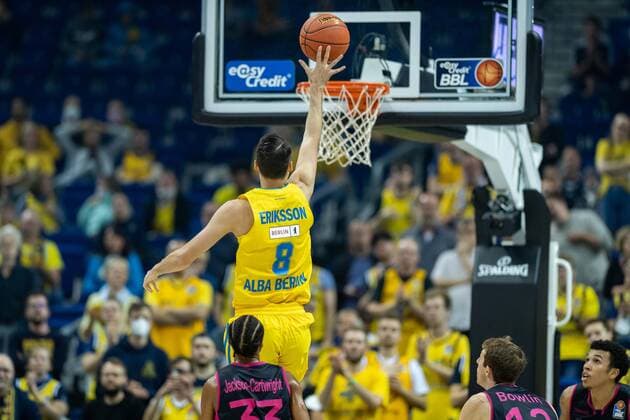 Basketball Berlin 23 09 2021 1 Bundesliga easyCredit BBL Season 2021 2022 Alba Berlin Telekom Baskets Bonn Marcus Eriksson Alba Berlin, No 08