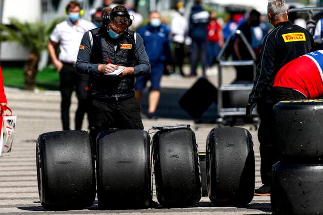 Pirelli tyres, F1 Grand Prix of Russia at Sochi Autodrom on September 24, 2021 in Sochi, Russia Photo by HOCH ZWEI Sochi Russia