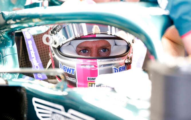 5 Sebastian Vettel GER, Aston Martin Cognizant F1 Team , F1 Grand Prix of Russia at Sochi Autodrom on September 24, 2021 in Sochi, Russia Photo by HOCH ZWEI Sochi Russia