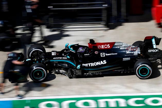 44 Lewis Hamilton GBR, Mercedes AMG Petronas F1 Team , F1 Grand Prix of Russia at Sochi Autodrom on September 24, 2021 in Sochi, Russia Photo by HOCH ZWEI Sochi Russia