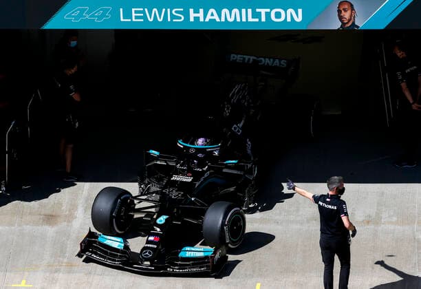 44 Lewis Hamilton GBR, Mercedes AMG Petronas F1 Team , F1 Grand Prix of Russia at Sochi Autodrom on September 24, 2021 in Sochi, Russia Photo by HOCH ZWEI Sochi Russia