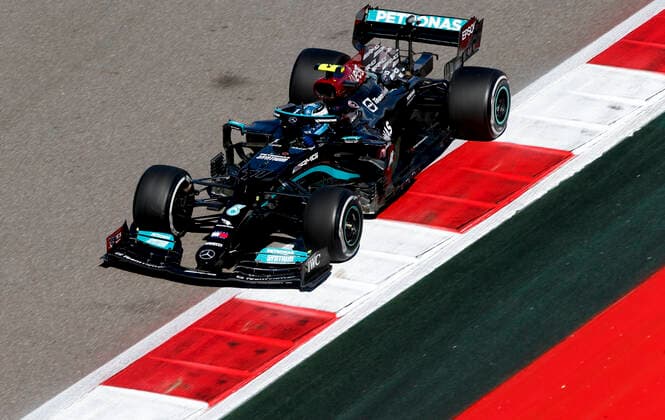 77 Valtteri Bottas FIN, Mercedes AMG Petronas F1 Team , F1 Grand Prix of Russia at Sochi Autodrom on September 24, 2021 in Sochi, Russia Photo by HOCH ZWEI Sochi Russia