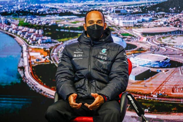 44 Lewis Hamilton GBR, Mercedes AMG Petronas F1 Team , F1 Grand Prix of Russia at Sochi Autodrom on September 23, 2021 in Sochi, Russia Photo by HOCH ZWEI Sochi Russia