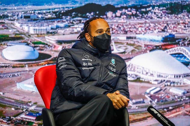 44 Lewis Hamilton GBR, Mercedes AMG Petronas F1 Team , F1 Grand Prix of Russia at Sochi Autodrom on September 23, 2021 in Sochi, Russia Photo by HOCH ZWEI Sochi Russia