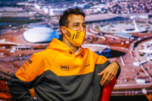 3 Daniel Ricciardo AUS, McLaren F1 Team , F1 Grand Prix of Russia at Sochi Autodrom on September 23, 2021 in Sochi, Russia Photo by HOCH ZWEI Sochi Russia