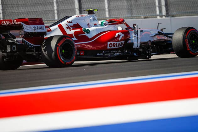 99 Antonio Giovinazzi ITA, Alfa Romeo Racing ORLEN , F1 Grand Prix of Russia at Sochi Autodrom on September 24, 2021 in Sochi, Russia Photo by HOCH ZWEI Sochi Russia