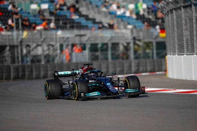 44 Lewis Hamilton GBR, Mercedes AMG Petronas F1 Team , F1 Grand Prix of Russia at Sochi Autodrom on September 24, 2021 in Sochi, Russia Photo by HOCH ZWEI Sochi Russia