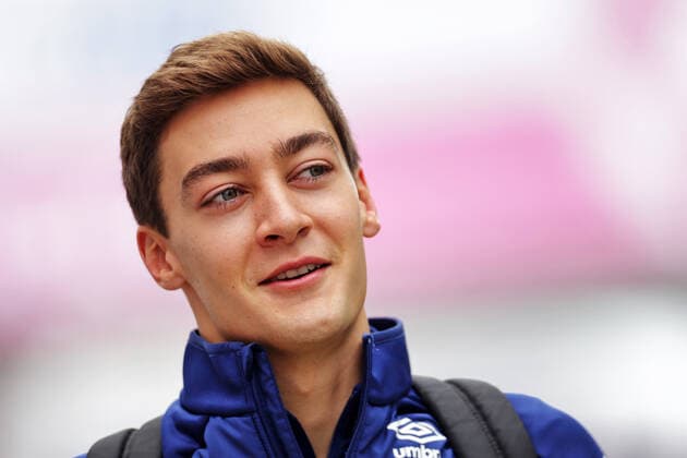 F1 Grand Prix of Russia 63 George Russell (GBR, Williams Racing), F1 Grand Prix of Russia at Sochi Autodrom on September 24, 2021 in Sochi, Russia. (Photo by xpbimages.com Williams Racing FIA Pool via HOCH ZWEI) Sochi Russia Poolfoto HOCH ZWEI Pool Williams Racing ,EDITORIAL USE ONLY