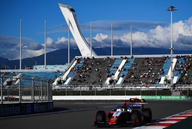 6658385 24.09.2021 PREMA s Robert Shwartzman competes in the qualifying session of the 2021 Formula One Russian Grand Prix at the Sochi Autodrom in Sochi, Russia. Formula One Russian Grand Prix will be held in Sochi from 24 to 26 September. Vladimir Astapkovich Sputnik Russia Motor Formula 1 Qualification  71df21407e73fbf1