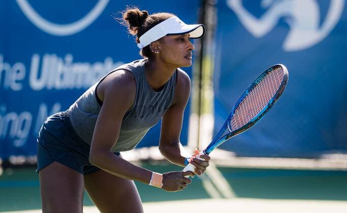 Mandatory Credit: Photo by Rob Prange Shutterstock (12464017y) Asia Muhammad of the United States during practice ahead of the 2021 Chicago Fall Tennis Classic WTA, Tennis Damen 500 tennis tournament 2021 Chicago Fall Tennis Classic Pre-Event - 24 Sep 2021 2021 Chicago Fall Tennis Classic Pre-Event - 24 Sep 2021  Copyright: xRobxPrange Shutterstockx 12464017y