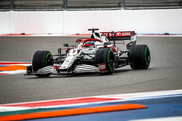 07 RAIKKONEN Kimi (fin), Alfa Romeo Racing ORLEN C41, action during the Formula 1 VTB Russian Grand Prix 2021, 15th round of the 2021 FIA Formula One World Championship, WM, Weltmeisterschaft from September 24 to 26, 2021 on the Sochi Autodrom, in Sochi, Russia - Photo Xavi Bonilla DPPI FORMULE 1 : Grand prix de Russie - Sotchi - 25 09 2021 DPPI PANORAMIC  _B2_4507
