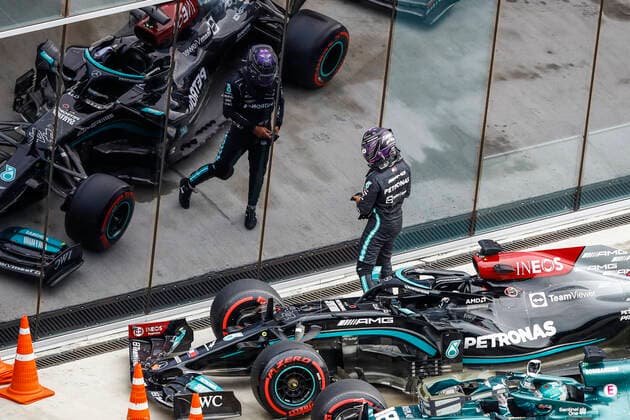 44 Lewis Hamilton GBR, Mercedes AMG Petronas F1 Team , F1 Grand Prix of Russia at Sochi Autodrom on September 25, 2021 in Sochi, Russia Photo by HOCH ZWEI Sochi Russia