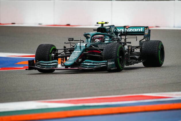 5 Sebastian Vettel GER, Aston Martin Cognizant F1 Team , F1 Grand Prix of Russia at Sochi Autodrom on September 25, 2021 in Sochi, Russia Photo by HOCH ZWEI Sochi Russia