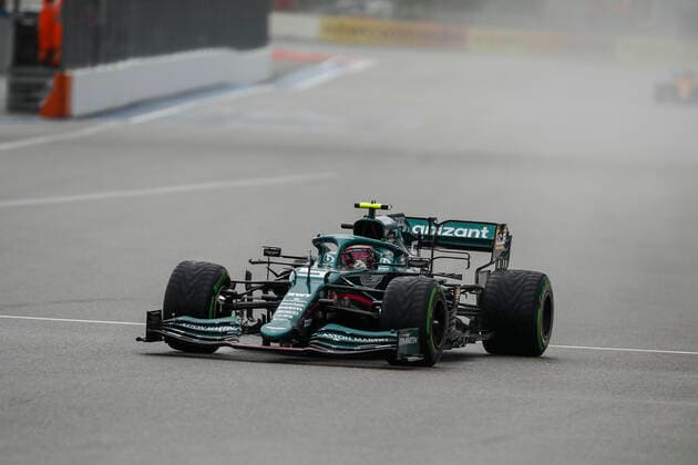 5 Sebastian Vettel GER, Aston Martin Cognizant F1 Team , F1 Grand Prix of Russia at Sochi Autodrom on September 25, 2021 in Sochi, Russia Photo by HOCH ZWEI Sochi Russia