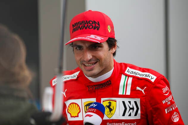 55 Carlos Sainz ESP, Scuderia Ferrari Mission Winnow , F1 Grand Prix of Russia at Sochi Autodrom on September 25, 2021 in Sochi, Russia Photo by HOCH ZWEI Sochi Russia