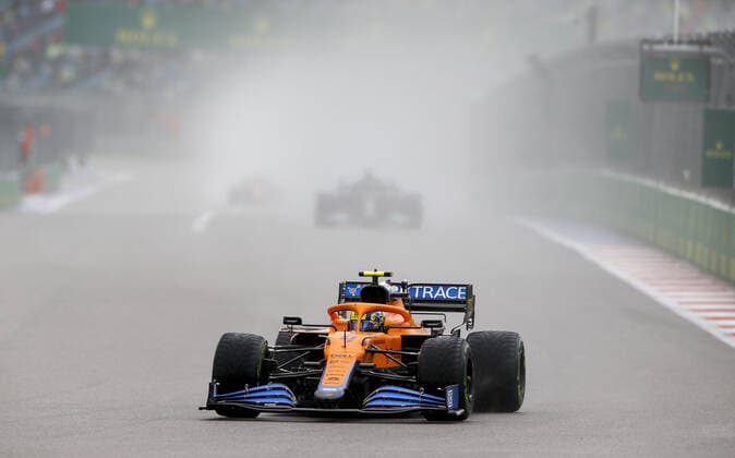 04 NORRIS Lando (gbr), McLaren MCL35M, action during the Formula 1 VTB Russian Grand Prix 2021, 15th round of the 2021 FIA Formula One World Championship, WM, Weltmeisterschaft from September 24 to 26, 2021 on the Sochi Autodrom, in Sochi, Russia - Photo DPPI FORMULE 1 : Grand prix de Russie - Sotchi - 25 09 2021 DPPI PANORAMIC  00121031_F12021GP15RUS_JK182269