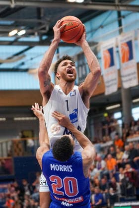 GER, Basketball, Bundesliga, Men, 2021 2022, 1 Matchday, Syntainics MBC MLP Academics Heidelberg, 25 09 2021, v l Brekkott Chapman Heidelberg, 1 , Jamel Morris MBC, 20 GER, Basketball, Bundesliga, Men, 2021 2022, 1 Matchday, Syntainics MBC MLP Academics Heidelberg, 25 09 2021, Weissenfels. Copyright: xSchulz Eibner-Pressefotox ep_eer