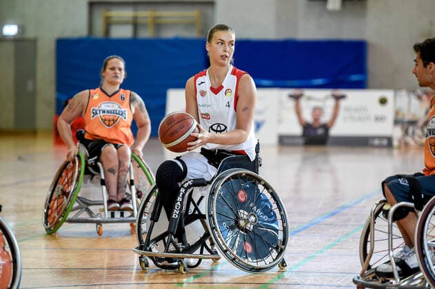 1 Wheelchair Basketball Bundesliga, RBC Koeln99ers vs ING Skyweehlers, 25 09 2021 Hillevi Hansson RBC Koeln99ers 4 , 1 Wheelchair Basketball Bundesliga, RBC Koeln99ers vs ING Skyweehlers on 25 09 2021 at Sporthalle Bergischer Ring, Cologne North Rhine Westphalia Copyright: xBEAUTIFULxSPORTS Mueller-Laschetx