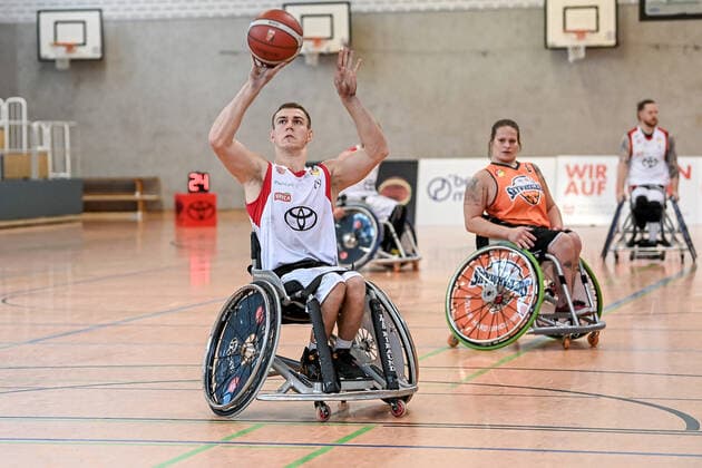 1 Wheelchair Basketball Bundesliga, RBC Koeln99ers vs ING Skyweehlers, 25 09 2021 Alexander Keiser RBC Koeln99ers 19 , 1 Wheelchair Basketball Bundesliga, RBC Koeln99ers vs ING Skyweehlers on 25 09 2021 at Sporthalle Bergischer Ring, Koeln Nordrhein Westfalen Copyright: xBEAUTIFULxSPORTS Mueller-Laschetx